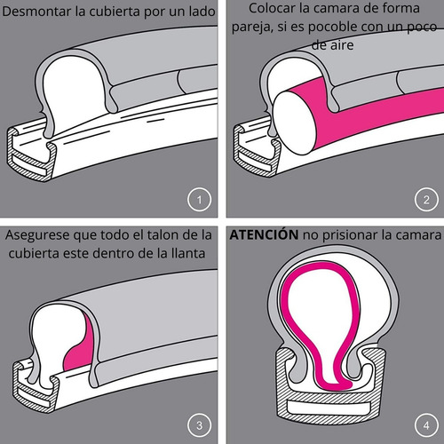Imagen 7 de 10 de Combo 2 Cubiertas 26 X 1 1/2 + 2 Camaras Bicicleta Sport Ant
