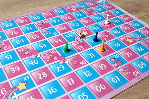 Jogo De Tabuleiro Unicórnio Em Lona Infantil