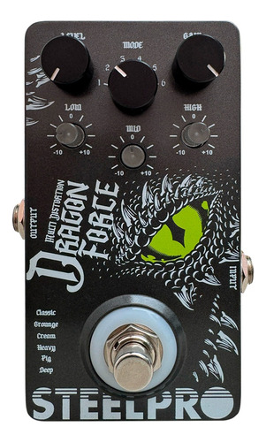 Pedal Para Guitarra Steelpro Dragon Force 6 Distorsión  9v 