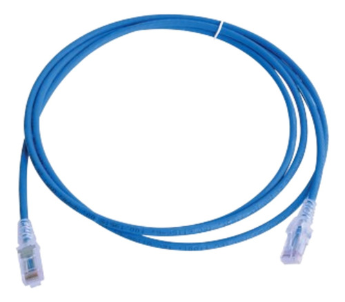 Patch Cord Cat6a 10g Blindado 1.0m ( 3.28 Ft ) Azul