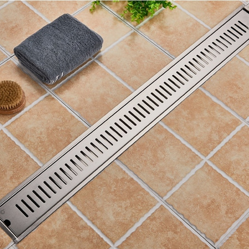 Imagen 4 de 7 de Rejilla De Piso Rectangular Ladrillo De 80cm X 10cm Acero