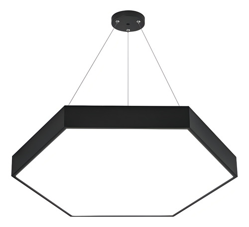 Lámpara Colgante Hexagonal Negra 50w- 60 Cms Cct