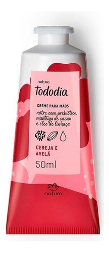 Creme Para As Mãos Natura Cereja E Avelã Tododia 50ml Tipo De Embalagem Bisnaga