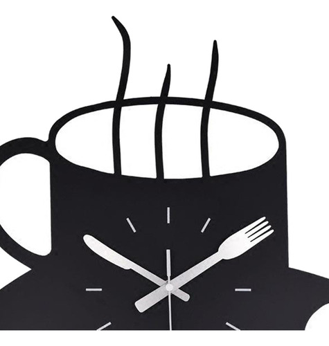 Reloj De Pared Creativo, Taza De Café Reloj De Pared De