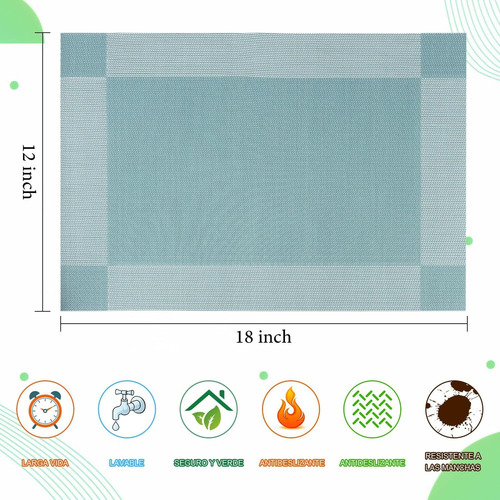 Manteles Individuales Para Mesa, Manteles Individuales 6pcs