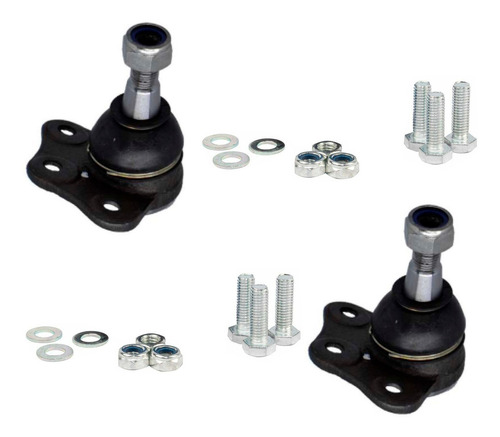 Kit X2 Rotula Suspension Corven Fiat Fiorino 2014 - 2022