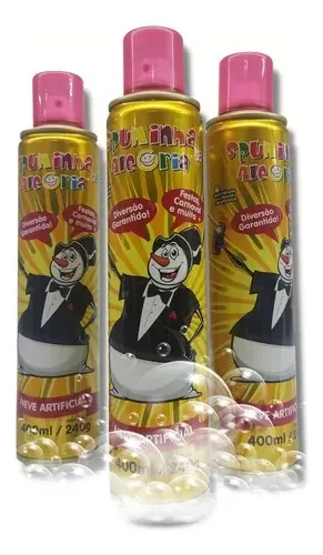 comprar Kit Cu002F6 Espuminha De Carnaval Spray De Neve Artifi. Alegria