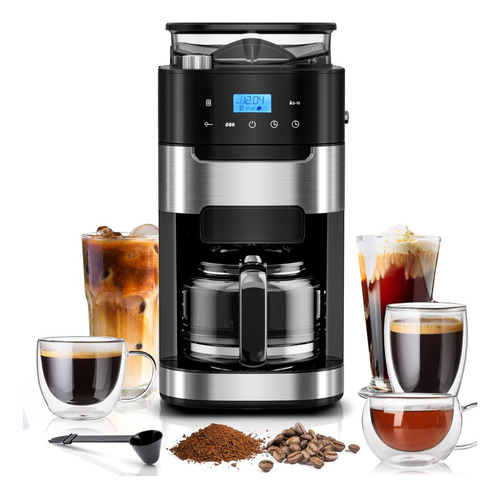 Cafetera De Goteo Digital De 10 Tazas De Kismile Con Matiner