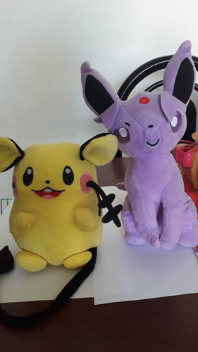 Peluches Del Personaje Pokemon, Picachu Y Espeon