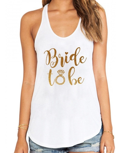 Playera Mujer Tanktop Despedida De Soltera Bride To Be Novia