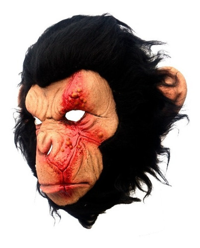 Máscara De Chango Infected Simio Disfraz Halloween Chimpance