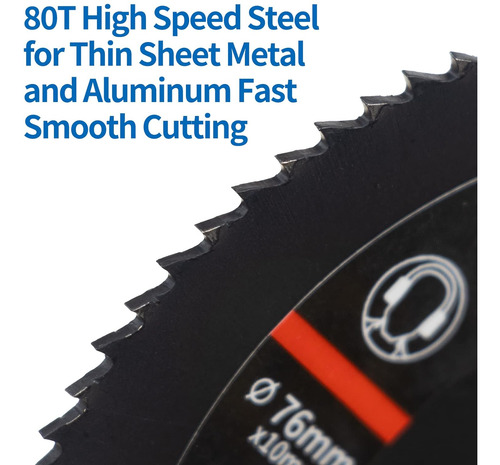 Qiniutools Hojas De Sierra Circular Hss De 3 Pulgadas Y 2.99