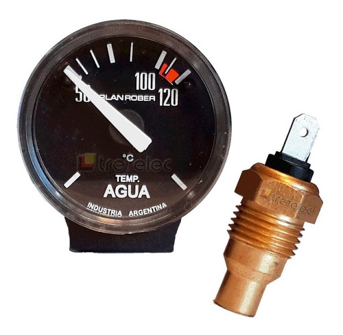 Reloj Temperatura De Agua De Ø 40 Mm Eléctrico,   Autoadhesivo C/bulbo  Marca Orlan Rober