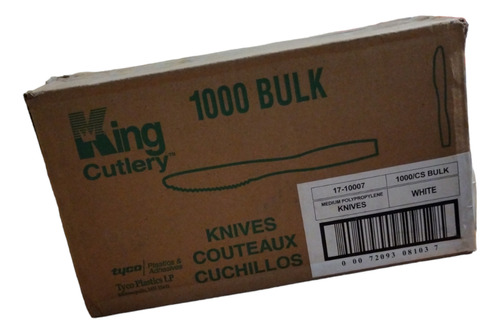 1000 Knives Cuchillos,kings Cutlery,color Blanco Desechables