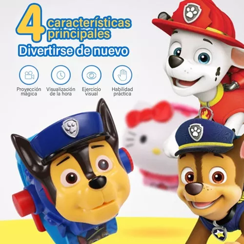 Paw Patrol La Patrulla Canina Chase Reloj correa ajustable pantalla digital  con 20 proyecciones de Chase