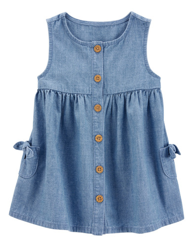 Vestido De Algodón Con Botones De Bebé 1s467810 Carters®