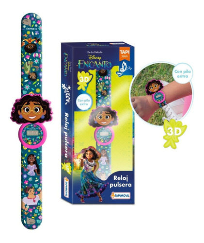 Reloj Pulsera Tapimovil 3d Pila Extra Personajes Infantiles Color de la malla Multicolor