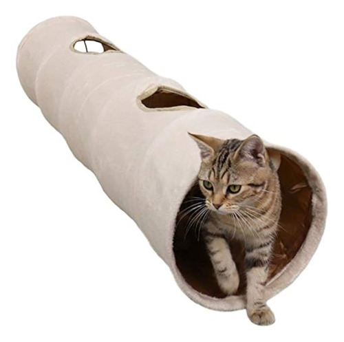 Leerking Túnel Plegable Para Gatos Túnel Arrugado Para Masco
