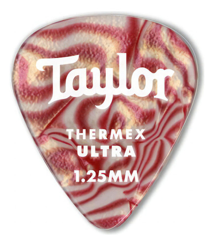 Taylor Púas De Guitarra Premium 351 Thermex Ultra Color Rojo