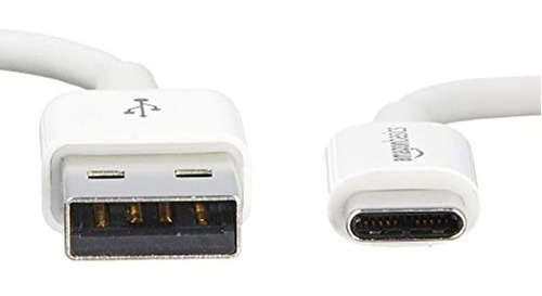 Cable Usb Tipo C A Usb A 2.0 macho 6 pies Color Blanco