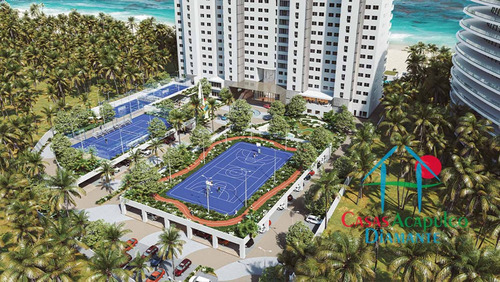 Cad Live Aqua 1306. Departamento De Playa En Preventa Con Terraza Y Alberca Privada
