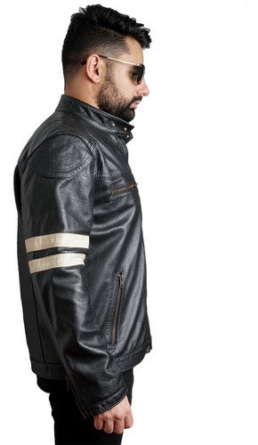 Imagem 2 de 5 de Jaqueta Masculina Ragran Casaco Casual Frio Couro Legítimo