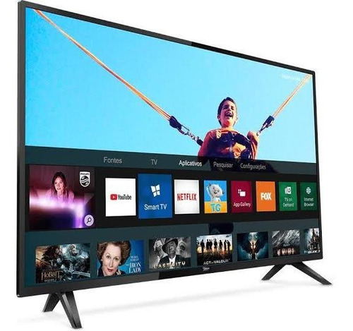 Vendo Tv Philips 43 Pol Smartv, Tela Quebrada