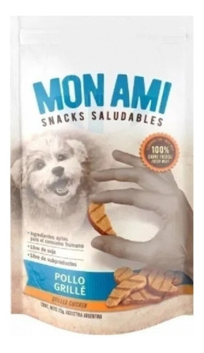 Snack Mon Ami Dog Treat Pollo Grillé Pack X 3.