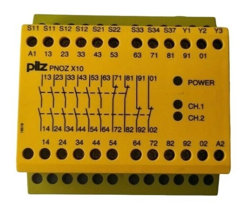 774709 Pilz Pnoz X10 Rele De Seguridad 24vdc 6n/o 4n/c