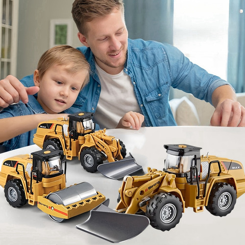 Modelo De Vehículo De Ingeniería Para Niños Con Luces, Regal