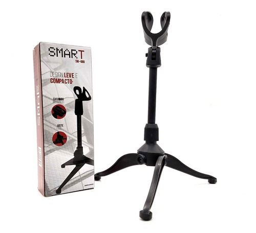 Imagem 1 de 6 de Pedestal De Mesa Para Microfone Slim C/ Cachimbo Smart Sm080