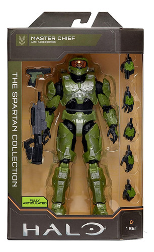 Figura De Acción De Colección Spartan Con Accesorios Halo