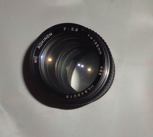 Lente Profesional Mc Rokinon F:2.8 135mm Lente Camara Japan (Usado)