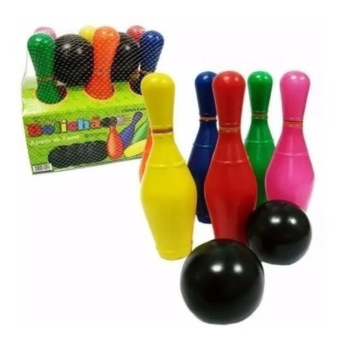 Jogo Boliche Plástico Super Bolichão 25cm Pica Pau Brinquedo