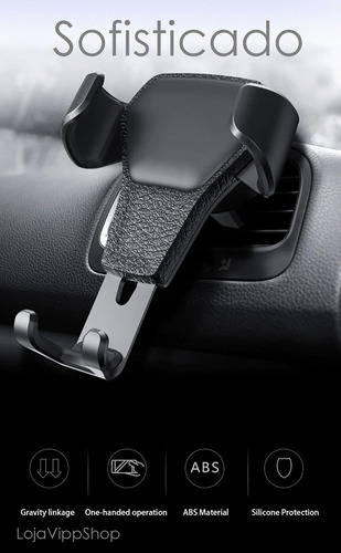 Imagem 2 de 10 de Suporte Celular Gps Veicular Carro Universal Saida De Ar