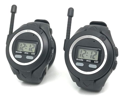 Emovendo Walkie Talkie Recargable Relojes Tow-way Radio Watc