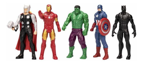 Muñecos Marvel Thor Iron Man Hulk Capitan America Pantera