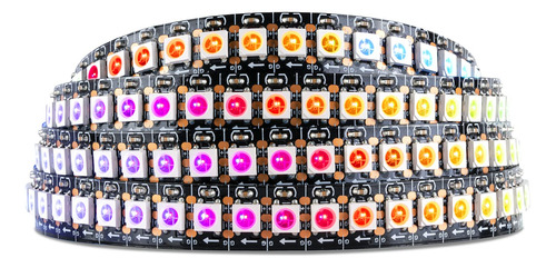 Sezo Ws2812b - Tira De Luz Led De 3.3 Pies/3.3 ft, Direccion