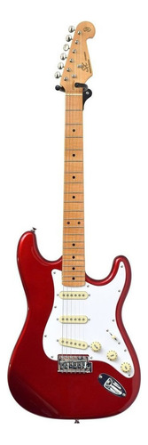 Guitarra eléctrica SX Vintage Series SST57+ de tilo candy apple red brillante con diapasón de arce