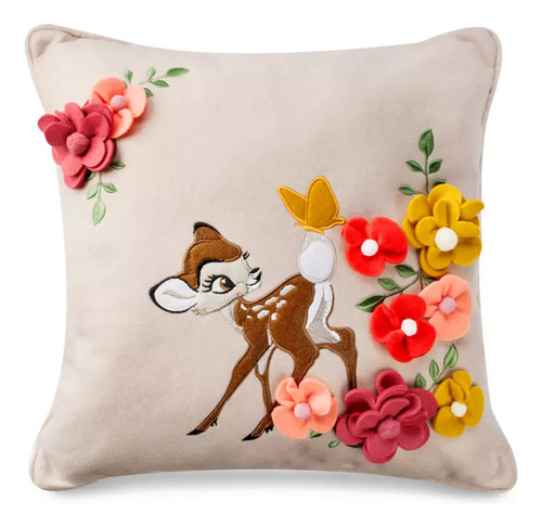 Disney Store Cojin  Bambi Floral Decorativo 