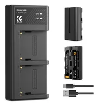 Comprar Cargador Dual K&f Concept + 2 Baterias Np-f550 - Kf28.0046