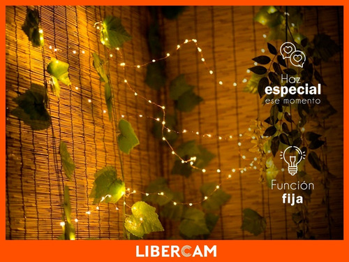 Imagen 6 de 10 de Guirnalda Microled Alambre Luz Led Rgb Amarilla Azul Rosa