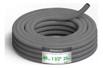 Comprar Caño Corrugado 1 1\u002F2 Genrod GETC40S Losa Semipesado Gris 25m Ignifug