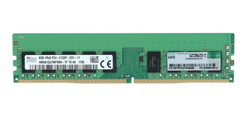 Memoria Servidor Hp Proliant 8gb 1rx8 Ddr4 Pc4-17000 2133 U