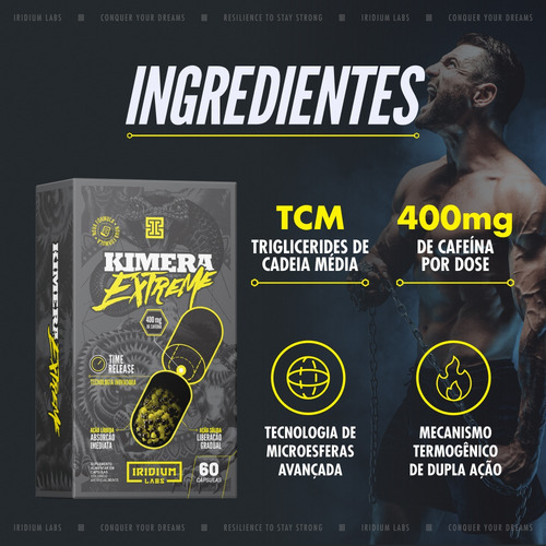 Kit Extreme - Kimera Extreme +kiron Chá + Triton L Carnitina Sabor SABOR NATURAL
