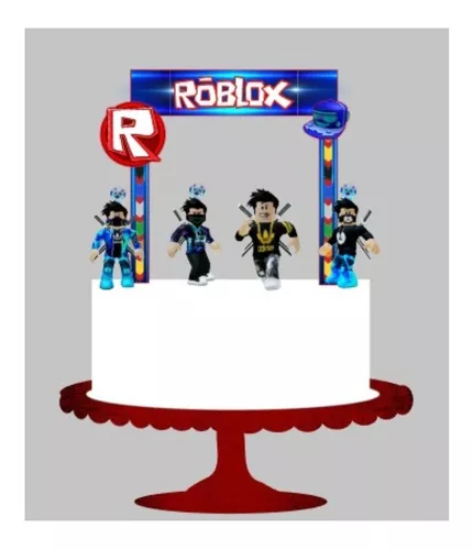 Kit Festa Roblox Só um bolinho Infantil 5 Quadrinhos Parede 10 Totens Mdf  em Promoção na Americanas