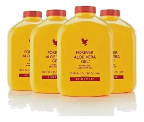 Kit 4 Aloe Vera Forever Suco Natural Babosa Vegano