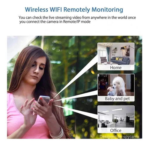 .. Mini Câmera Com Visualização Remota Wifi 1080p, Gravação