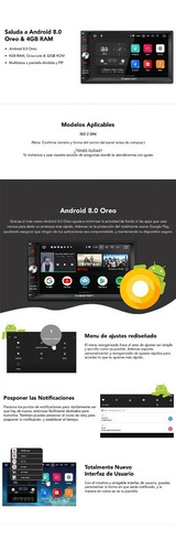 Imagen 7 de 9 de 2 Din Android 8.0 Oreo Autoestereo Mirrorlink Gps Wifi Hd Bt
