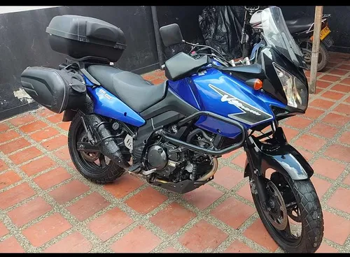 Dl650 Clásica, Color Azul, Con Topcase Y Alforjas,